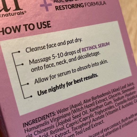 Art‎ naturals retinol serum lot of 2 serums new - Picture 2 of 3
